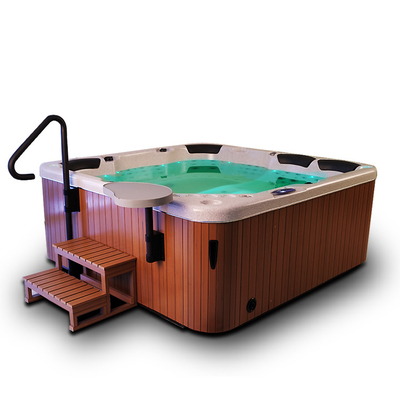 6 Hete Tub Outdoor Whirlpool Spa Badkuip van de persoons de Acryl Freestanding Massage met 3 Zetels & 3 Lanterfanters